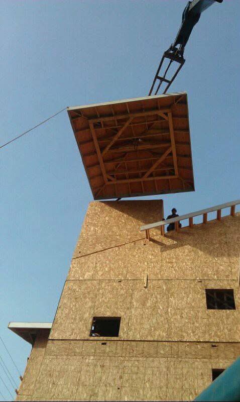 Industrial panelized roof framing